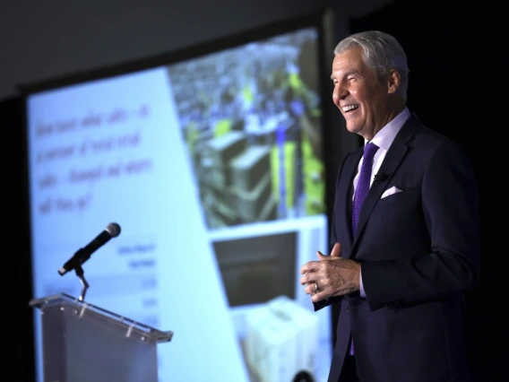 Terry J. Lundgren at podium 