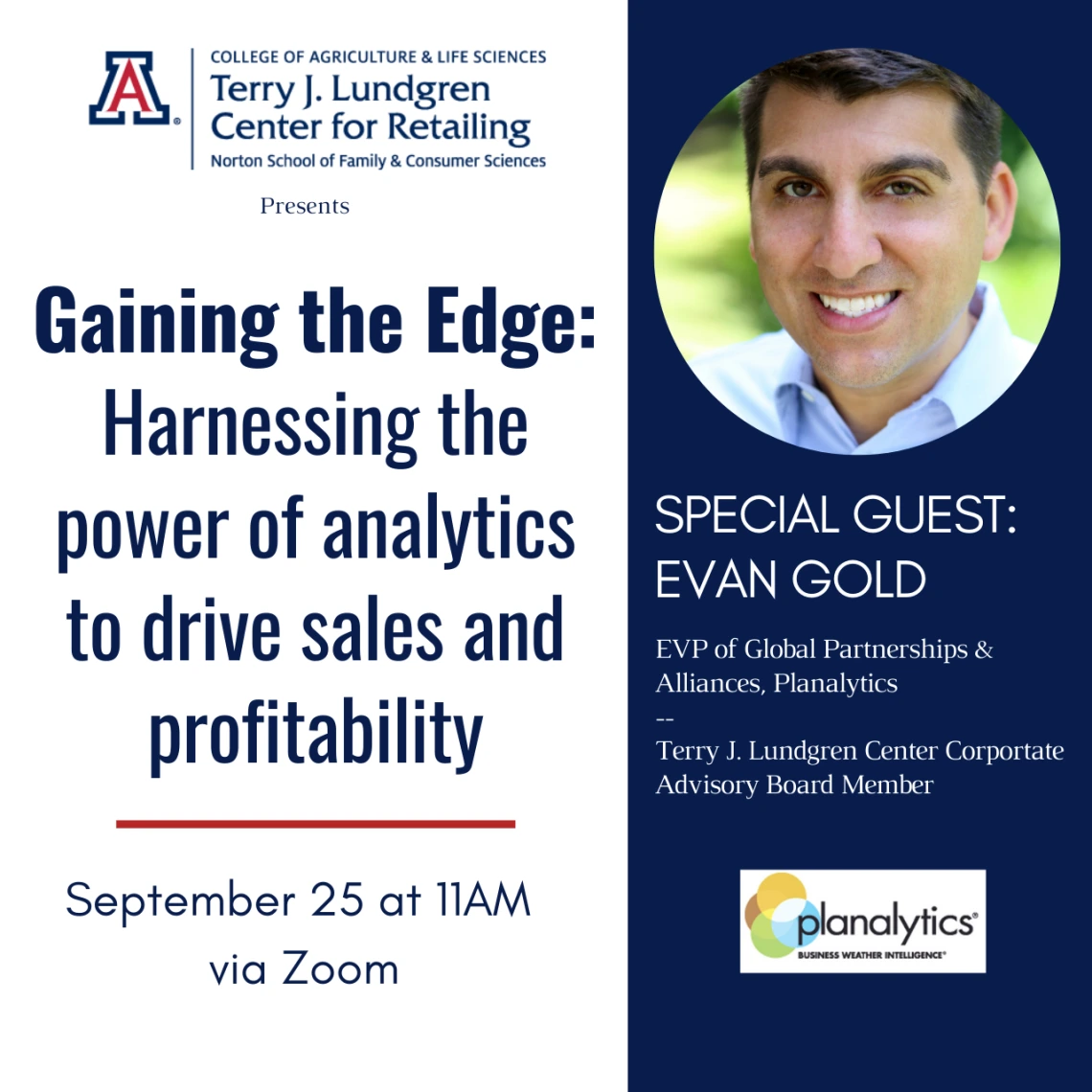 Gaining the Edge: Harnessing the power of analytics to drive sales and profitability with Planalytics’ Evan Gold Flyer