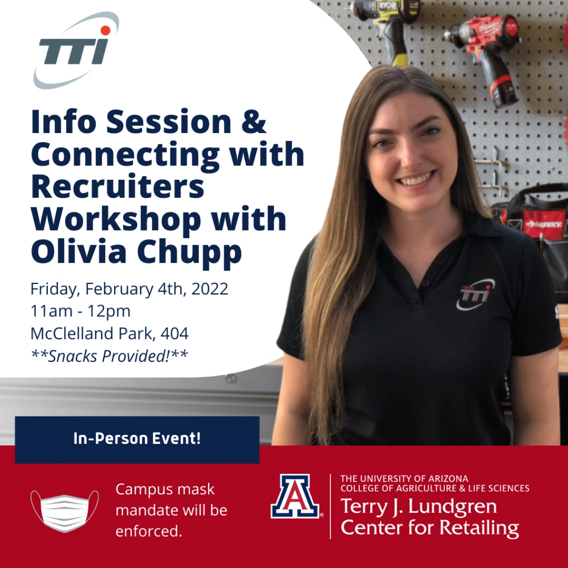 Flyer for Info Session with TTI's Olivia Chupp Flyer for Info Session with TTI's Olivia Chupp