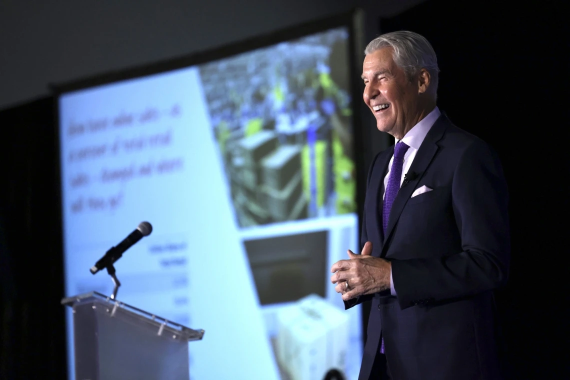 Terry J. Lundgren at podium 