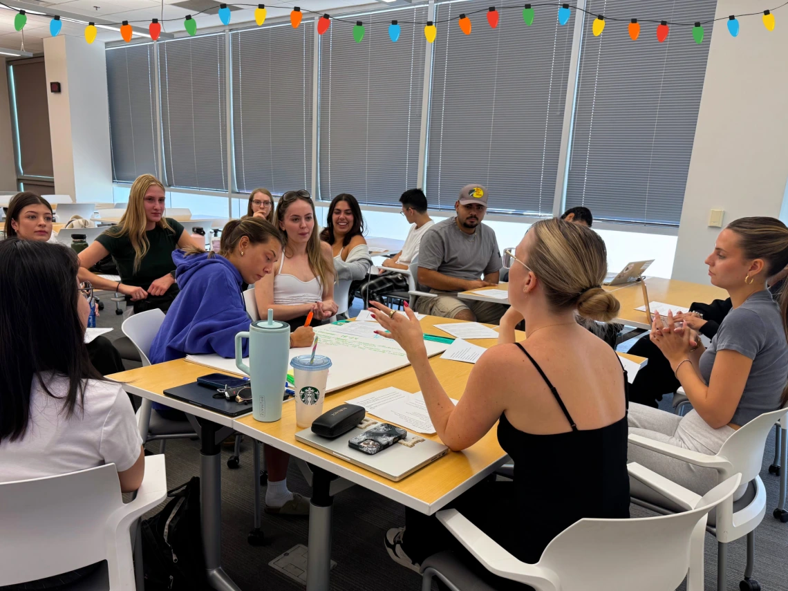 Students collaborating