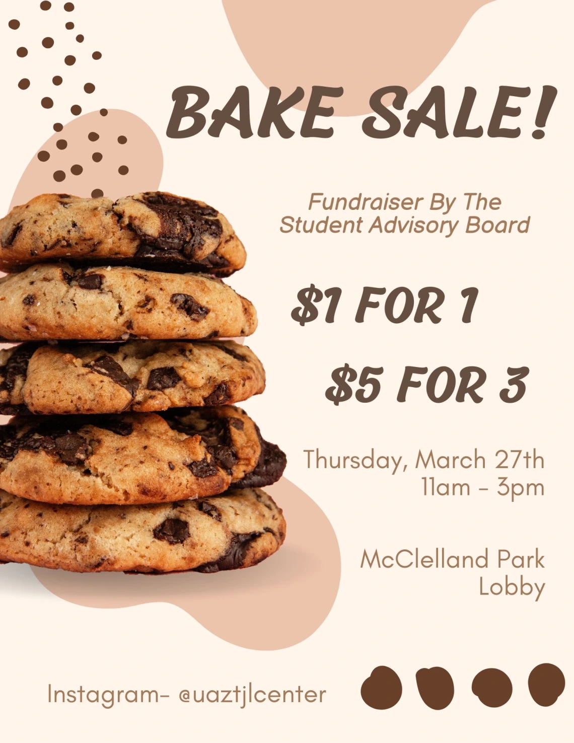 SAB Bake Sale Flyer March 2025